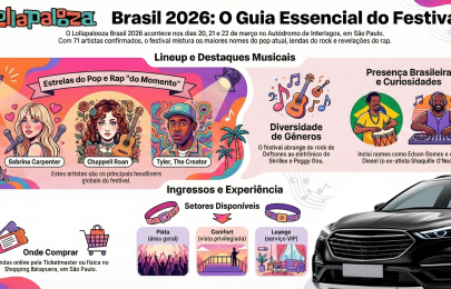 Lollapalooza 2026: Conforto e Exclusividade no Transporte para o Autódromo de Interlagos